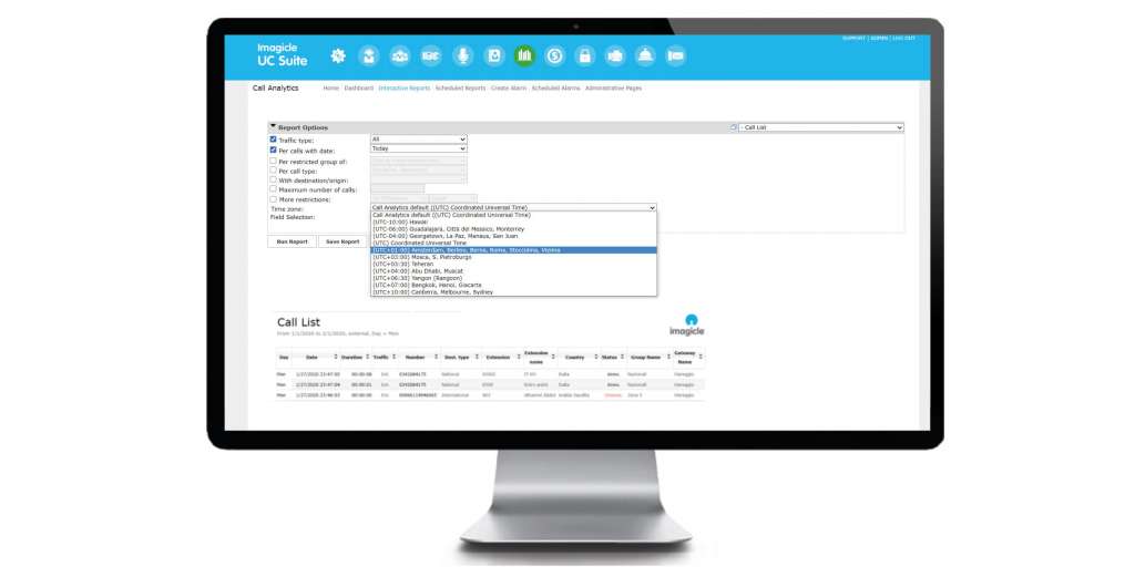 Time Zone Support Pick up to 10 time zones for your Call Analytics reports.