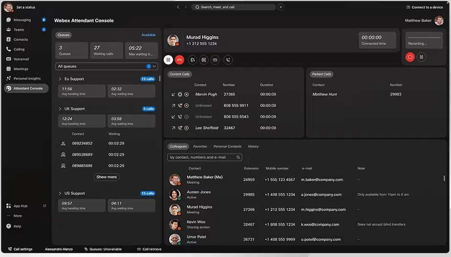 The best AI Virtual Receptionist for your Webex Attendant Console