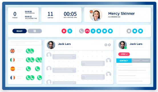 imagicle's cloud based contact center software