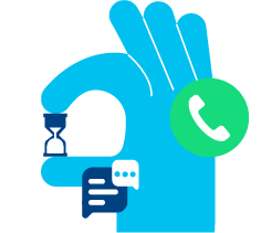ai contact center - reduce wait times - decorative image