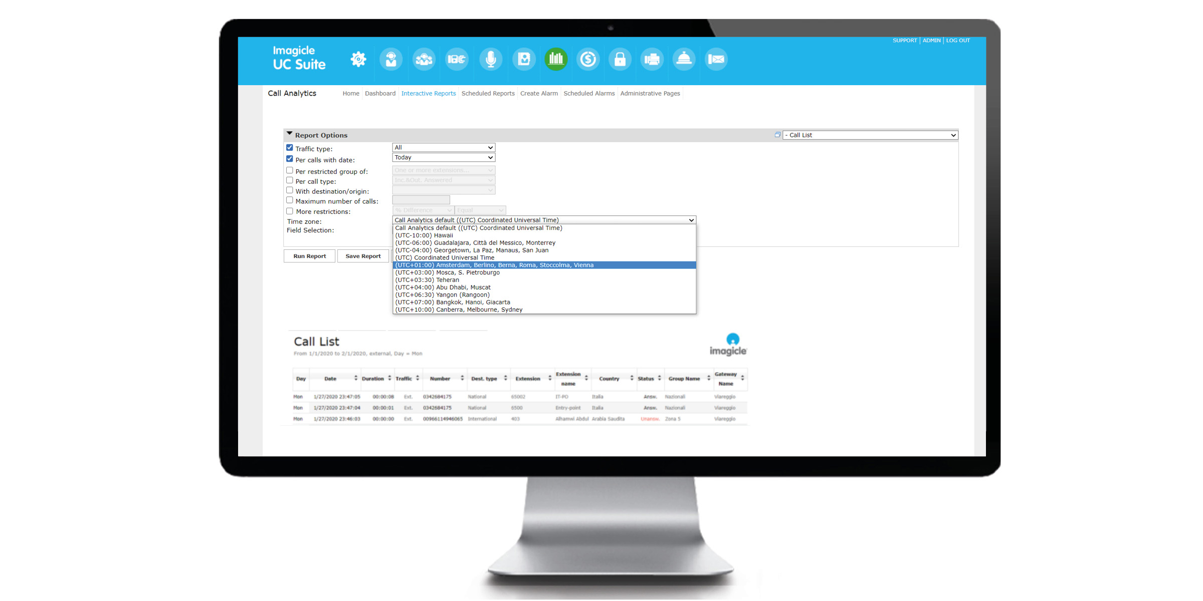 Time Zone Support Time Zone Support